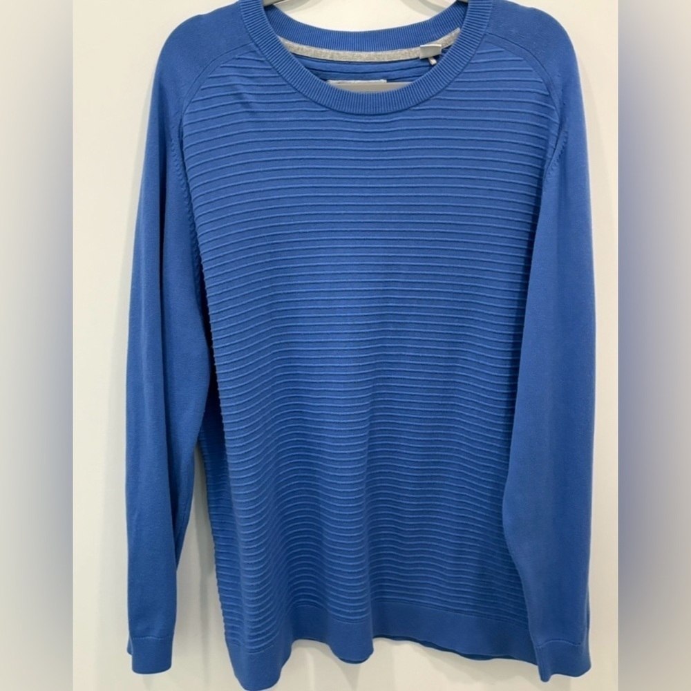 Tommy Bahama Textured Cotton Blend Pullover Sweater Men's Size Large Classic Fit